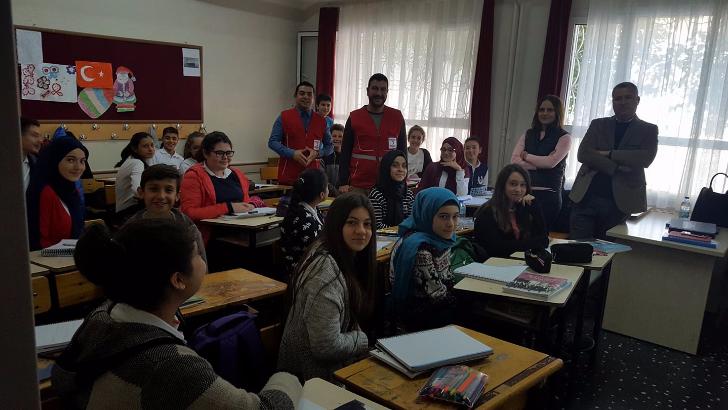 Türk Kızılay’ından Söke’deki okullarda bilgilendirme 
